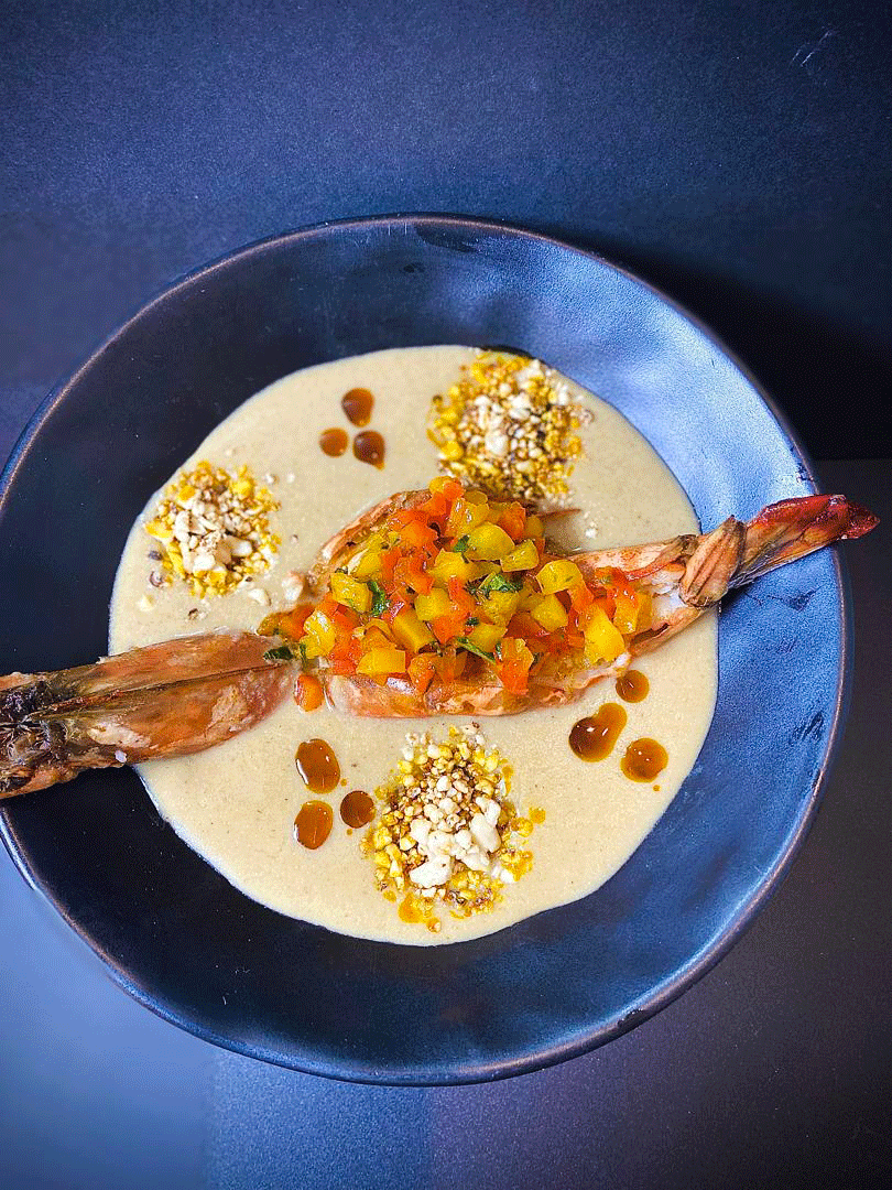 Traditional Nigerian beans soup